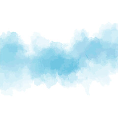 Obraz premium 水彩テクスチャの背景素材 ブルー 夏イメージ 正方形