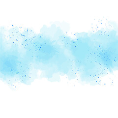 水彩テクスチャの背景素材　ブルー　夏イメージ　正方形