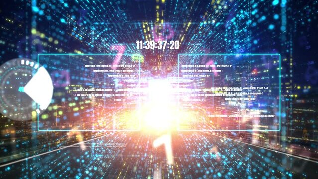 Software development, application programming code and tacit computer coding . Concept of smart digital transformation and technology disruption that changes global trends in new information era .