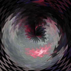 Abstract illustration for design. Whirlpool, reflection of the sky in the water.