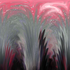 Abstract illustration for design. Delicate streaks of paint in water.