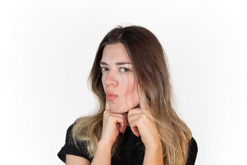 Young girl wants aesthetic operation that will thin her facial structure. Bichectomy. Buccal...