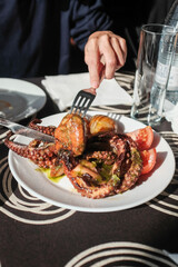 grilled octopus in Lanzarote