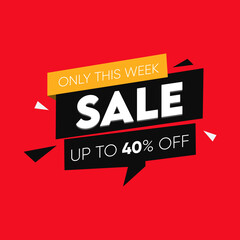 Sale Illustration Up to Forty Per Cent