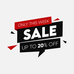 Sale Illustration Up to Twenty Per Cent