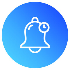 Illustration of Bell Notification button design icon