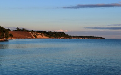 sunset over the sea