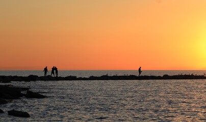 Fototapeta premium sunset at the beach