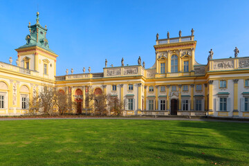 Wilanow Palace - King John III Palace, Wilanow, Poland. Former royal palace located in the Wilan&oacute;w district of Warsaw, Poland