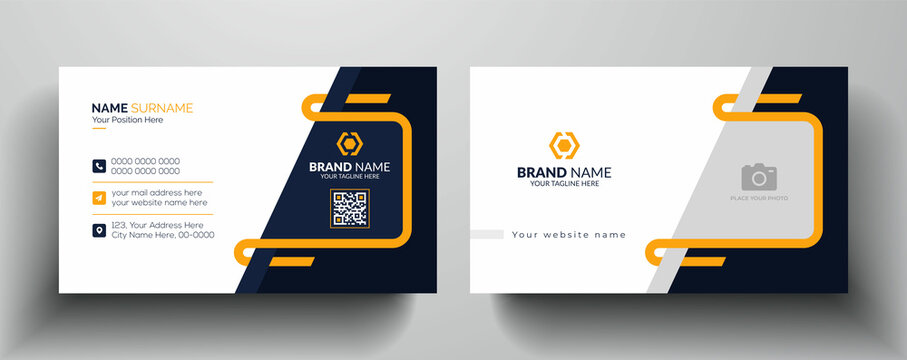 Modern and creative business card design  |  Simple and elegant business card template