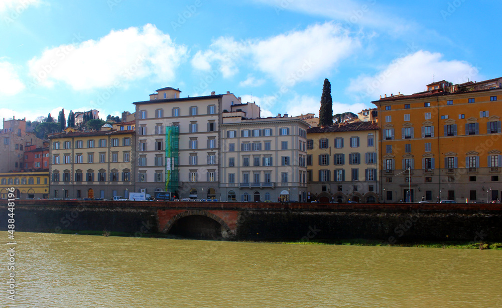 Wall mural the historical center of the ancient italian city of florence.