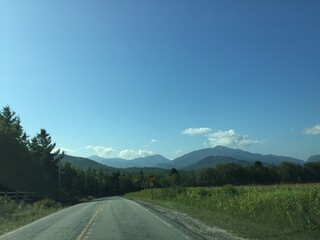 mountain open road