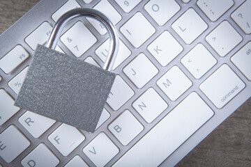Internet and computer security concept.