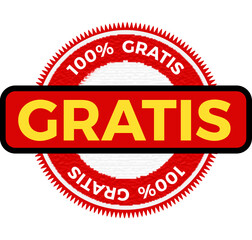 gratis. sello gratis. vector sin fondo, fondos transparentes
