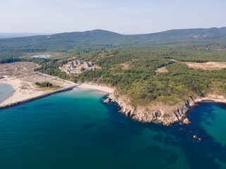 Amazing Aerial view of Arkutino beach, Bulgaria