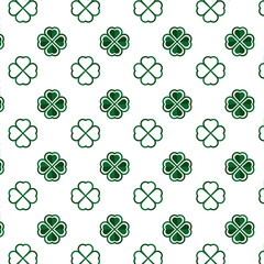 Happy St Patrick Day Seamles Modern Pattern
