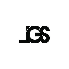 lgs letter original monogram logo design