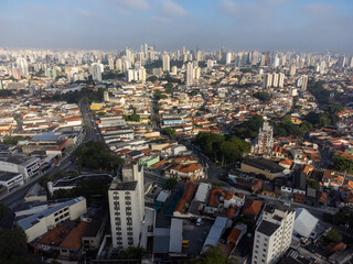 how big is this metropole, aerial view, drone megalopole S&atilde;o Paulo, Brazil