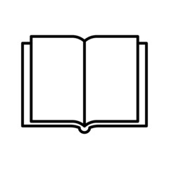 Open blank book on light background. Design template page. Vector illustration. stock image. 