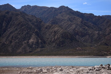 Lake Landscape View Sky Mountain Travel Adventure Mendoza