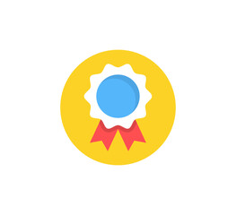 Medal icon. Vector icon. Award. Flat design