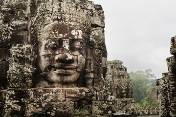 Obraz premium Bayon temple in Siem Reap, Cambodia.