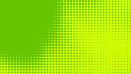 Dots halftone green color pattern gradient texture with technology digital background. Dots pop art comics with nature graphic design.