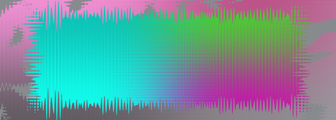 Abstract neon grunge border background image.