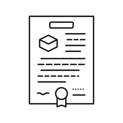 sale land line icon vector illustration