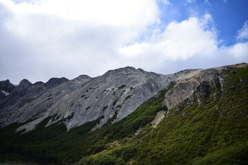 Landscape Lake Mountain Forest River Sky View Travel Ushuaia Tierra del Fuego Argentina End of the world 