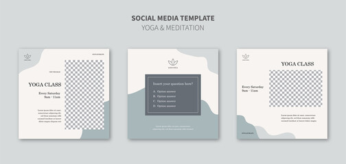 Yoga Calm Social Media Template