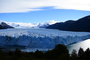 Fototapeta na wymiar Glacier Perito Moreno Iceberg Lake Landscape Patagonia Mountain view Argentina South