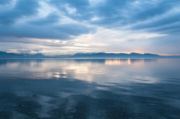 Fototapeta premium Winterlicher Bodensee bei Lindau