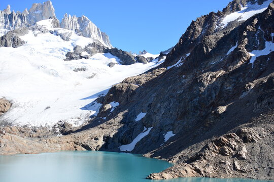 Landscape Mountain View Lake Glacier Adventure Wild Life Chalten Poisenot Climbing Trekking