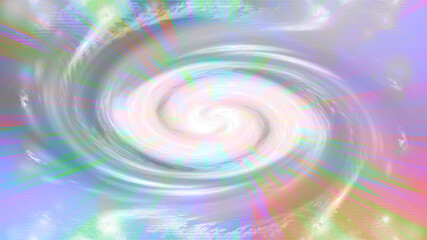 Fototapeta premium Abstract psychedelic neon swirl shape background image.
