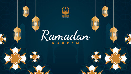 Islamic style ramadan kareem and eid decorative banner © EkaRangga