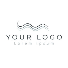 business logo design, 3 waves logo, hand-drawn logo, waves, minimalistic, minimalist logo design
