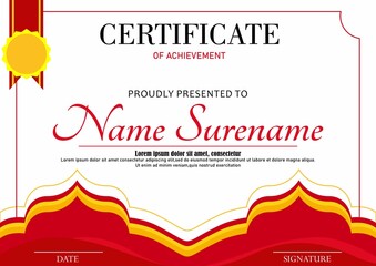 Modern employee of the month certificate