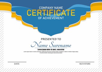 Modern employee of the month certificate