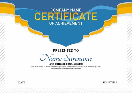 Modern employee of the month certificate