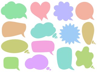 Hand Drawn Sketch Speech Bubble Collection