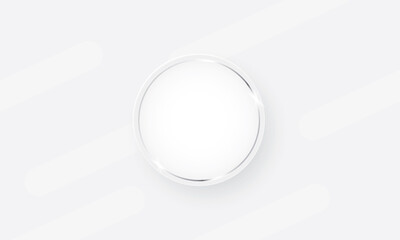 Circle banners with shiny silver ring frame 