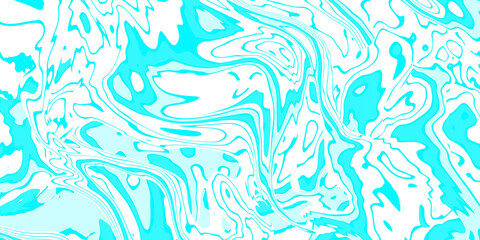 Abstract white blue colors liquid graphic texture background.