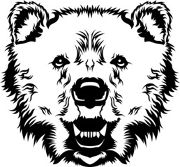 Bear Mascot - Vector Illusrations for T-shirts and Logos