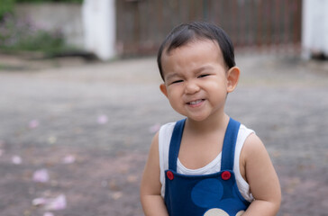 Happy Asian Little Baby Boy Smile face