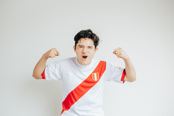 Celebración de un fan peruano con mucha emoción © artrolopzimages