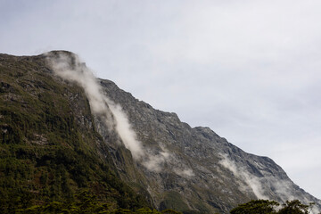 Fototapeta na wymiar landscape with fog clouds