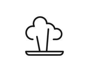 Beauty line icon on white background