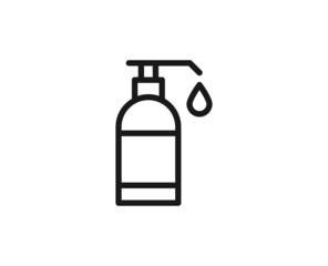 Beauty line icon on white background