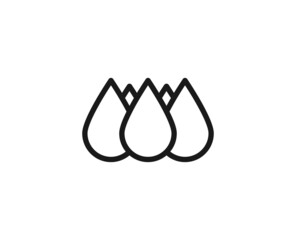 Beauty line icon on white background